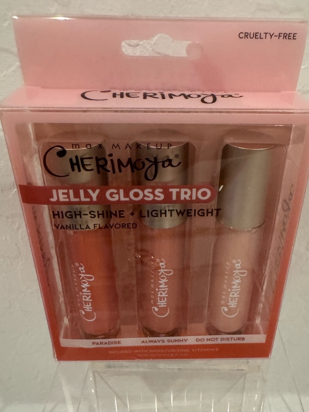 Jelly Gloss Trio - Paradise, Always Sunny, Do Not Disturb (Pink/Peach Shades)